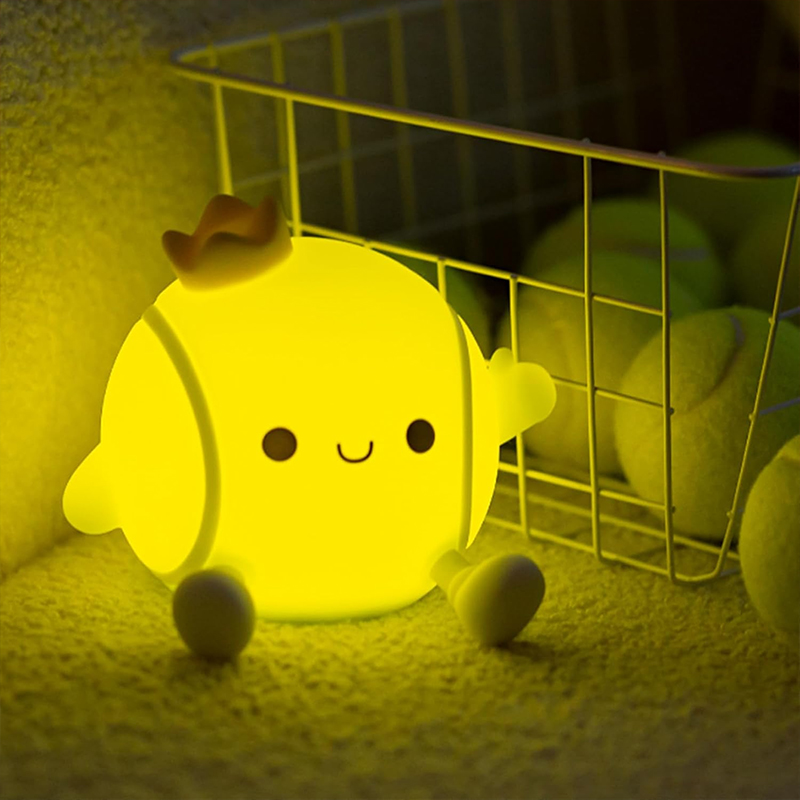 Baby Nursery Egg Light - Lampu Tidur Silikon Bentuk Bola Tenis