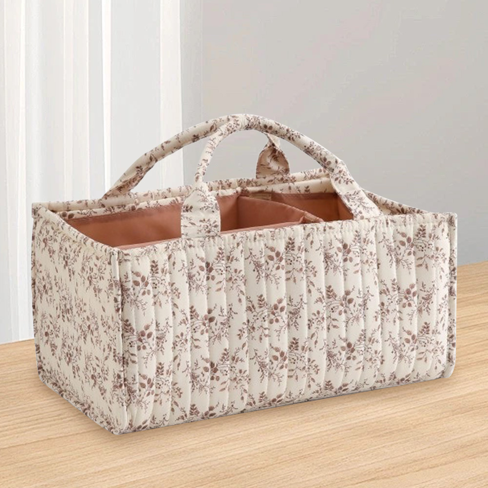 Baby Nursery Basket - Keranjang Penyimpanan Perlengkapan Bayi Bermotif Bunga