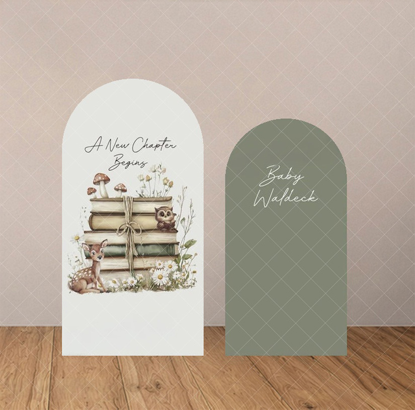 Baby Nursery Forest Theme - Penutup Latar Belakang Gapura Baby Shower