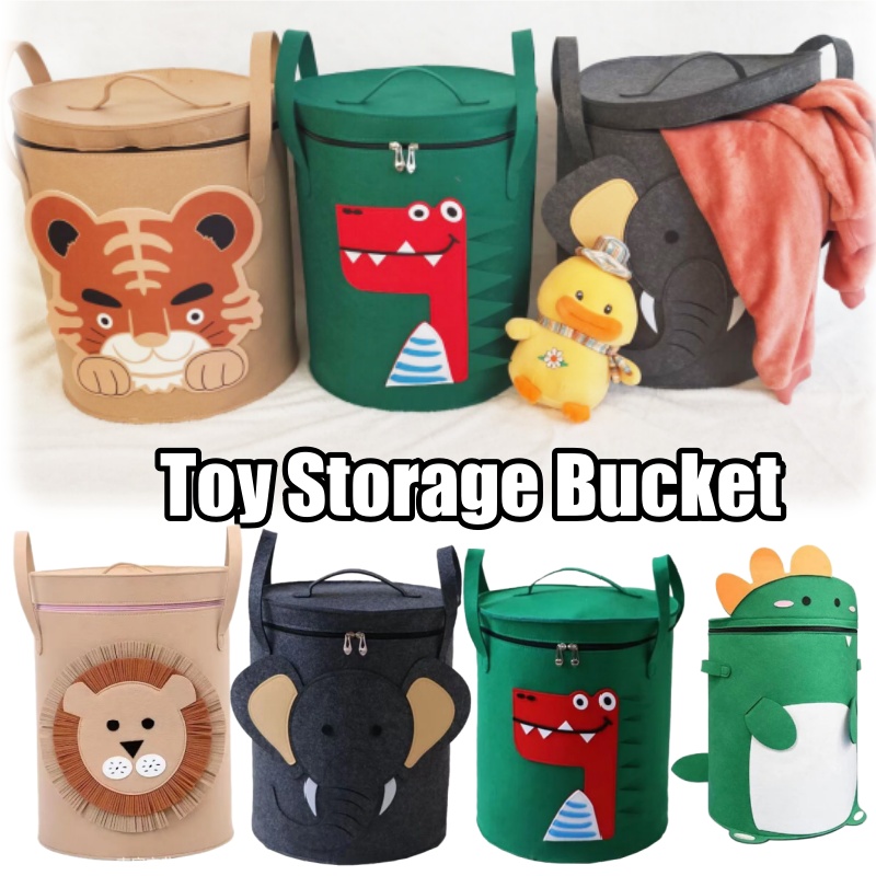 Baby Nursery Basket - Keranjang Penyimpanan Hewan Kartun Kapasitas Besar
