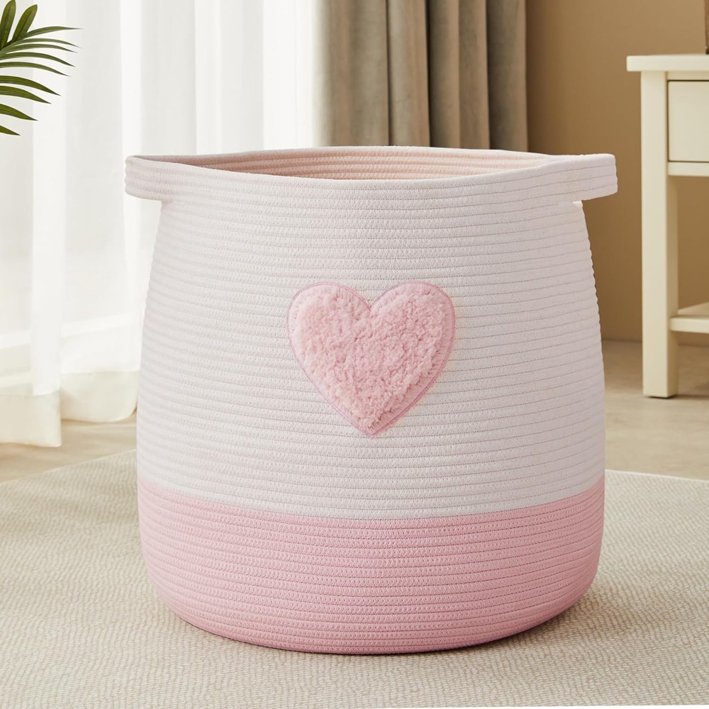 Baby Nursery Basket - Keranjang Cucian Merah Muda untuk Anak