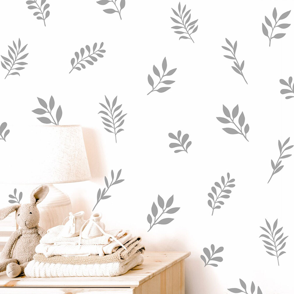 Baby Nursery Tree - 41 Buah Stiker Dinding Daun Botani
