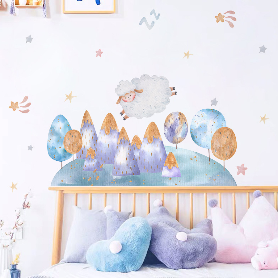 Stiker dinding pohon hutan ter - Baby Nursery Tree ulasan dan harga