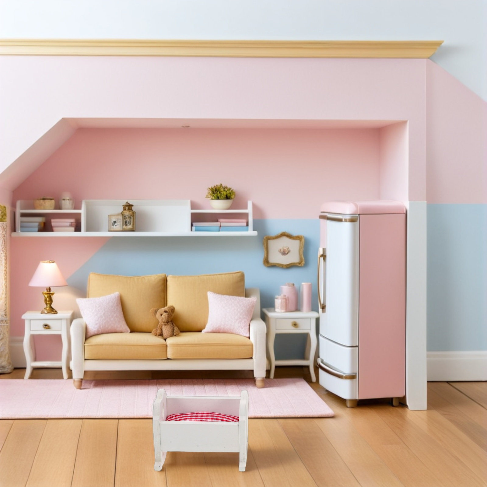 3Pcs Tempat Tidur Bayi Miniatu - Baby Nursery Furniture Sets ulasan dan harga