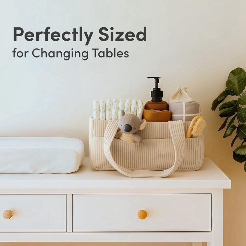 Organizer Popok Bayi untuk Mej - Baby Nursery Basket ulasan dan harga