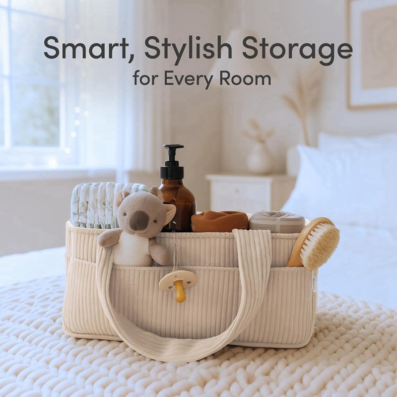 Organizer Popok Bayi untuk Mej - Baby Nursery Basket ulasan dan harga