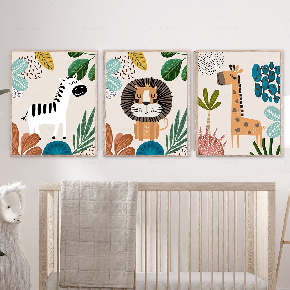 Boho Monyet Singa Jerapah Buru - Baby Zebra Nursery ulasan dan harga