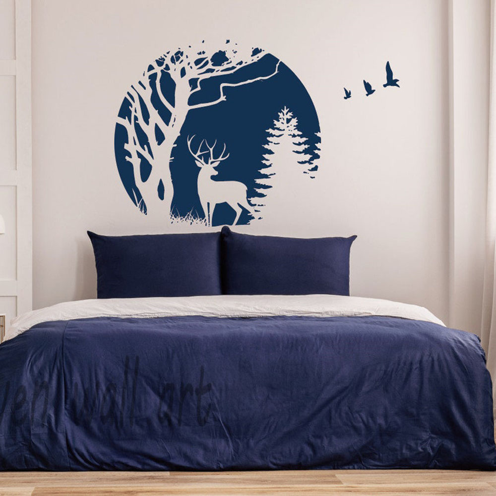 Stiker Dinding Pohon Pinus Rus - Baby Nursery Tree ulasan dan harga