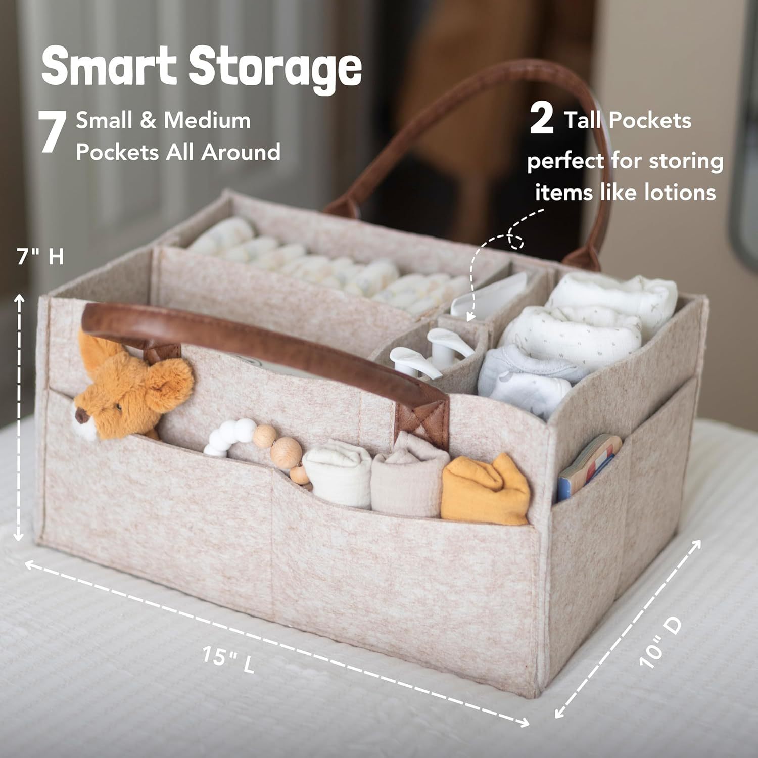Keranjang Penyimpanan Perlengk - Baby Nursery Basket ulasan dan harga