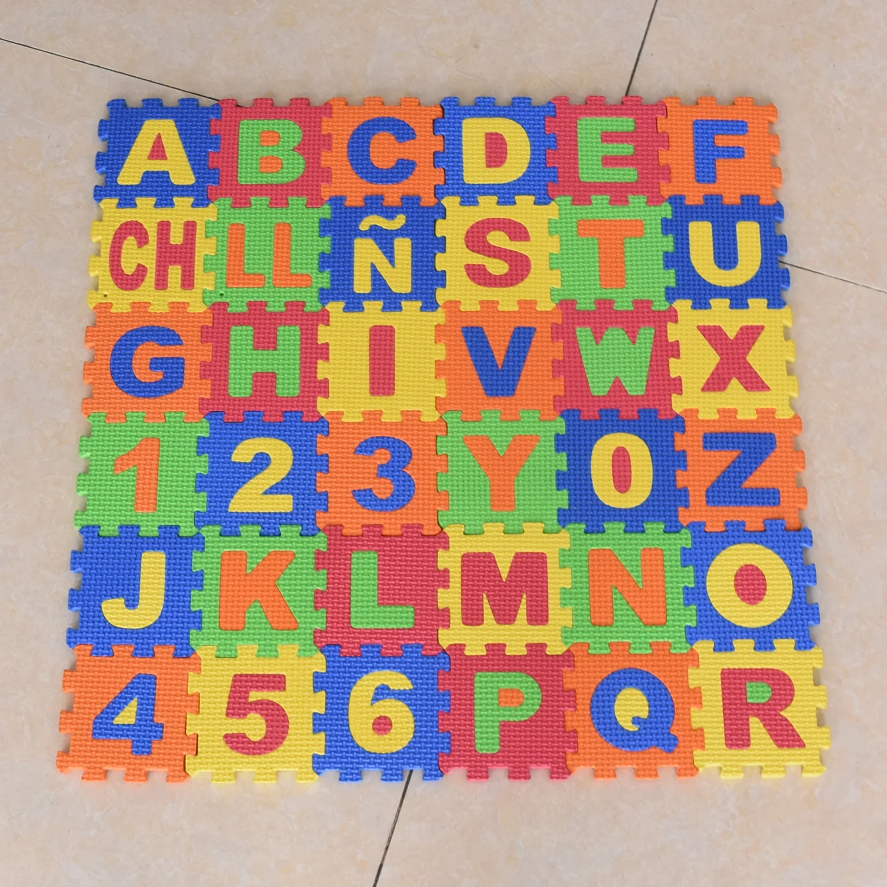Tikar bermain 36 buah 9cm angk - Baby Nursery Cushion ulasan dan harga
