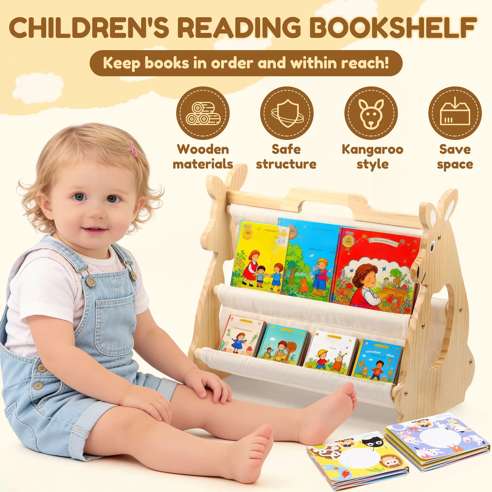 Rak Buku Anak Rak Buku Balita  - Baby Nursery Shelf ulasan dan harga