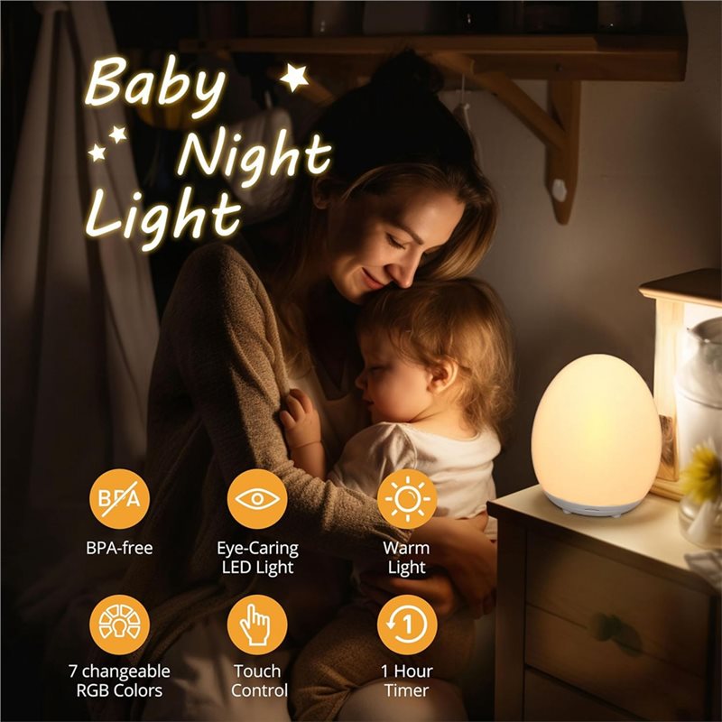 Lampu Tidur Bayi TKOH-Led yang - Baby Nursery Egg Light ulasan dan harga
