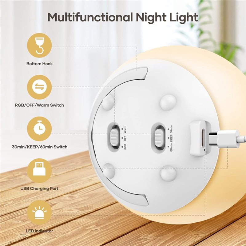 Lampu Tidur Bayi TKOH-Led yang - Baby Nursery Egg Light ulasan dan harga