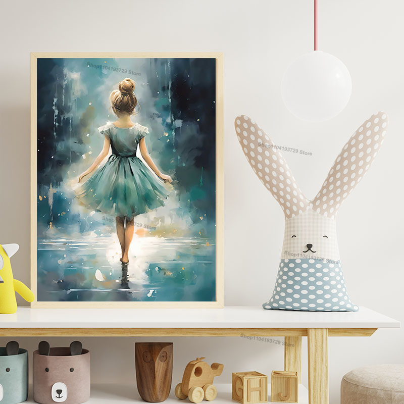 Sepatu Balet Gadis Cat Air Cel - Baby Nursery Paintings ulasan dan harga