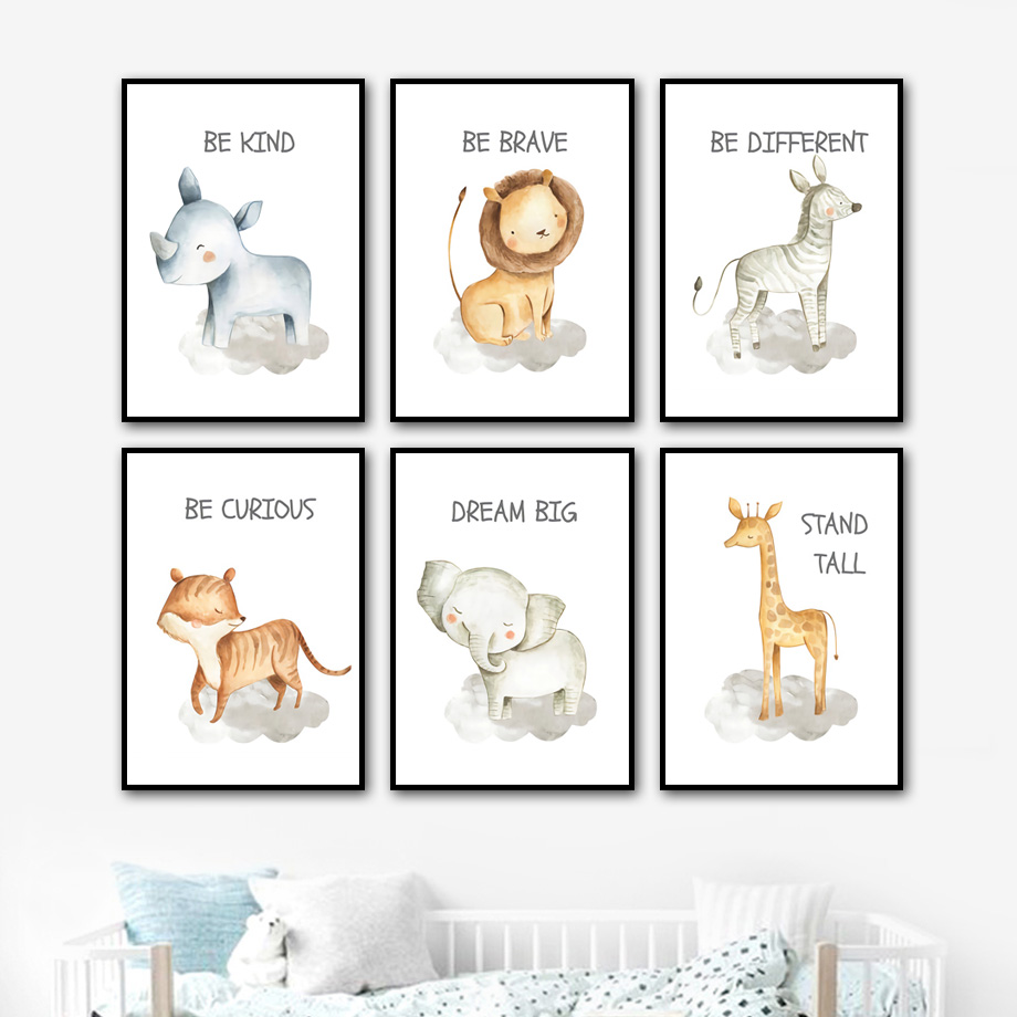 Lukisan Kanvas Seni Dinding Ka - Baby Zebra Nursery ulasan dan harga