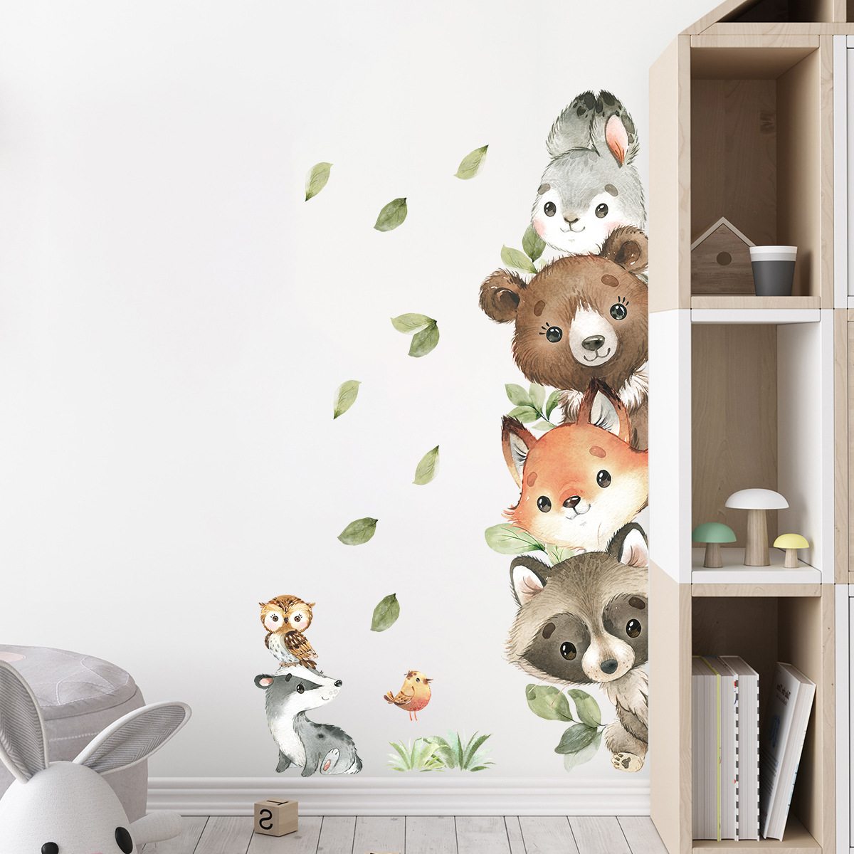 Stiker Dinding Anak-anak Berte - Baby Nursery Forest Theme ulasan dan harga