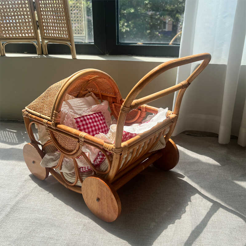 Kereta Dorong Bayi Rotan Anyam - Baby Nursery Basket ulasan dan harga