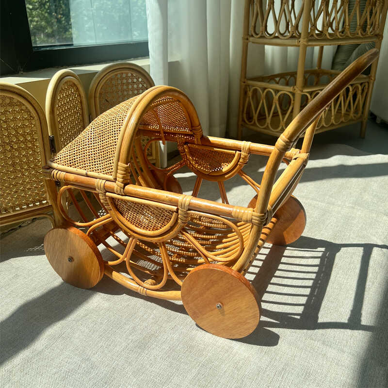 Kereta Dorong Bayi Rotan Anyam - Baby Nursery Basket ulasan dan harga