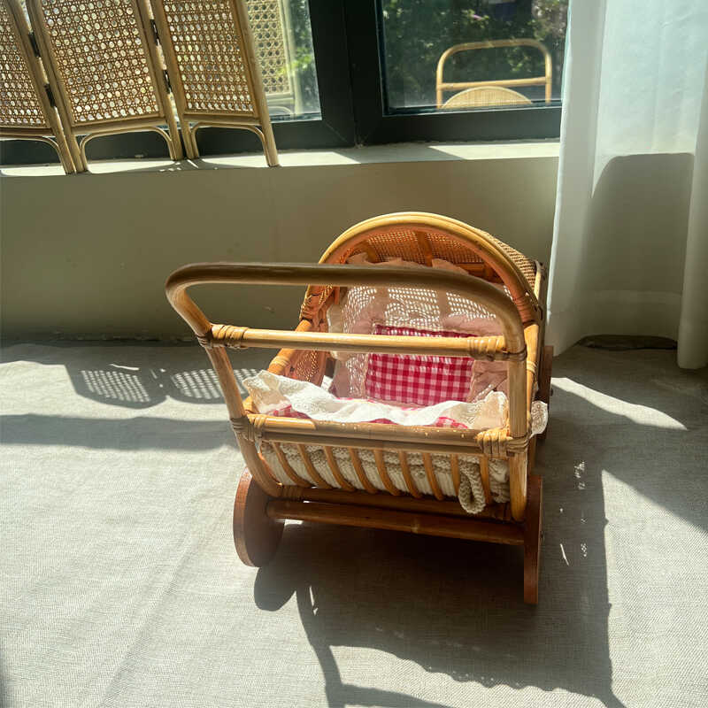 Kereta Dorong Bayi Rotan Anyam - Baby Nursery Basket ulasan dan harga
