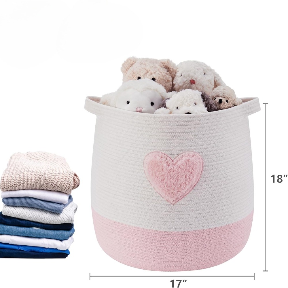 Keranjang Cucian Merah Muda un - Baby Nursery Basket ulasan dan harga