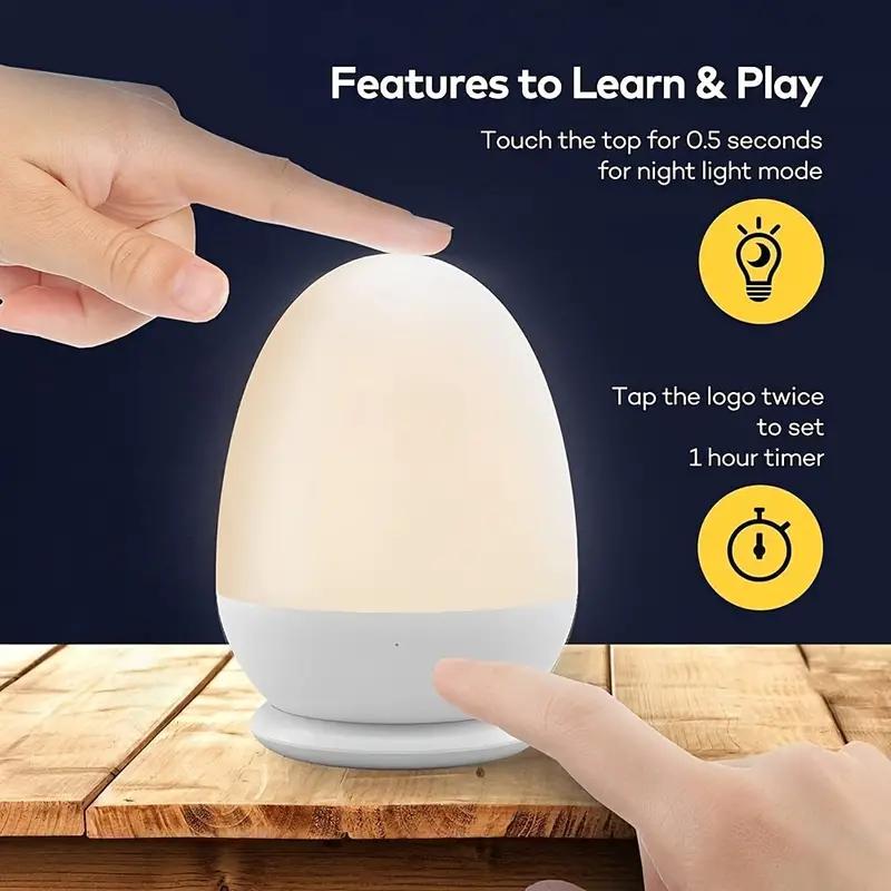Lampu malam sentuh untuk kamar - Baby Nursery Egg Light ulasan dan harga