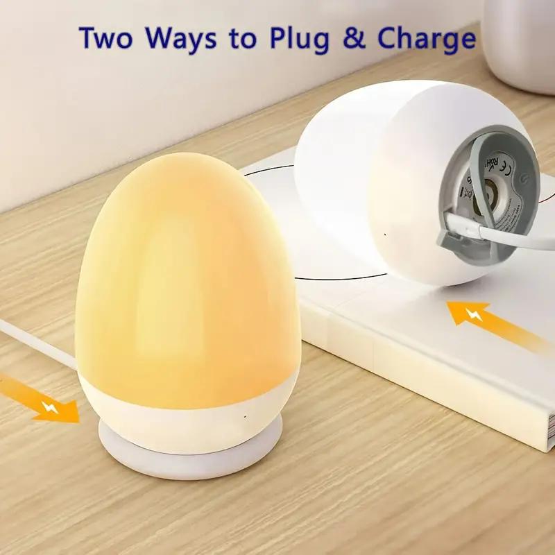 Lampu malam sentuh untuk kamar - Baby Nursery Egg Light ulasan dan harga