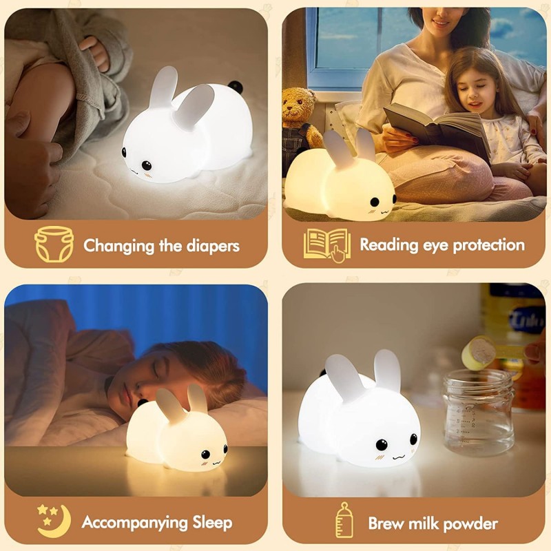 Lampu kelinci LED, mainan bayi - Baby Nursery Egg Light ulasan dan harga