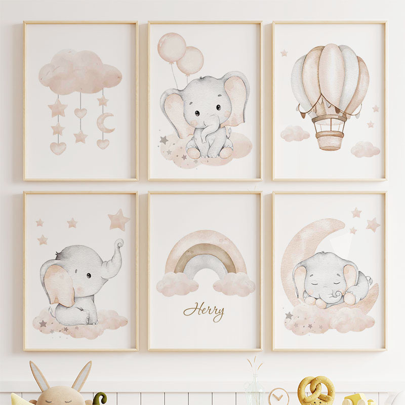 Balon gajah lucu balon panas b - Baby Nursery Paintings ulasan dan harga