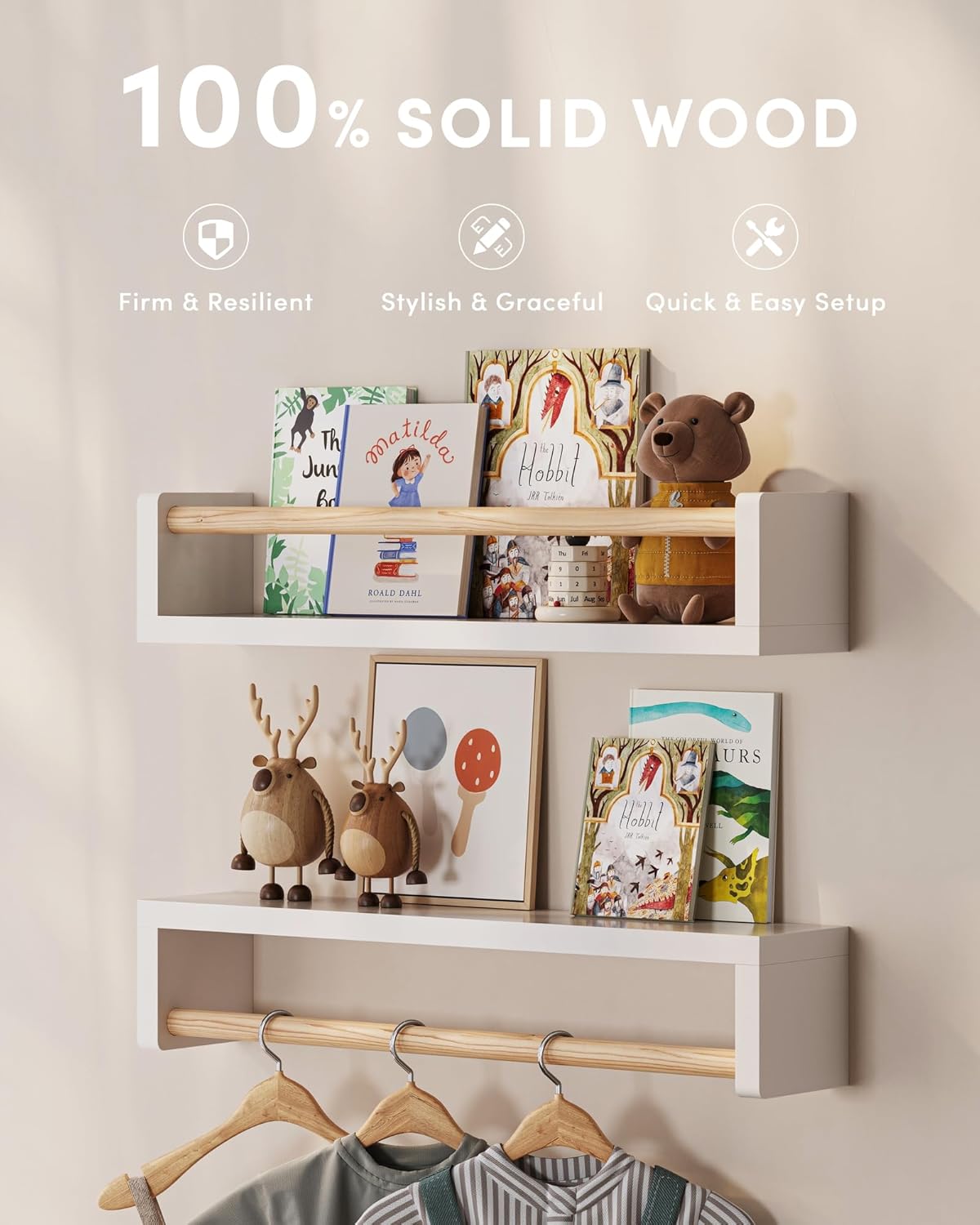 Satu set berisi 3 rak buku gan - Baby Nursery Shelf ulasan dan harga