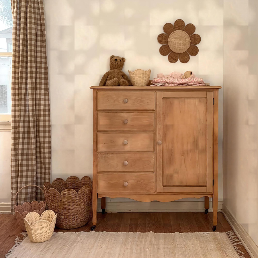Keranjang gantung rotan tenuna - Baby Nursery Basket ulasan dan harga