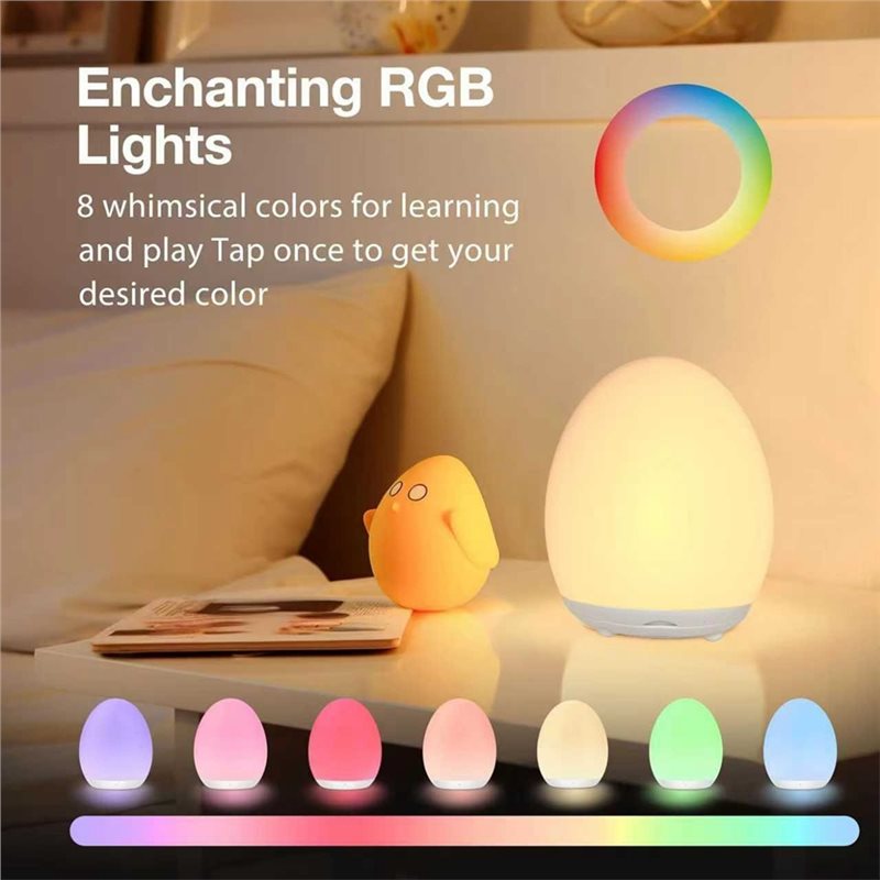 Lampu Malam Bayi ABYN-Eye-Cari - Baby Nursery Egg Light ulasan dan harga
