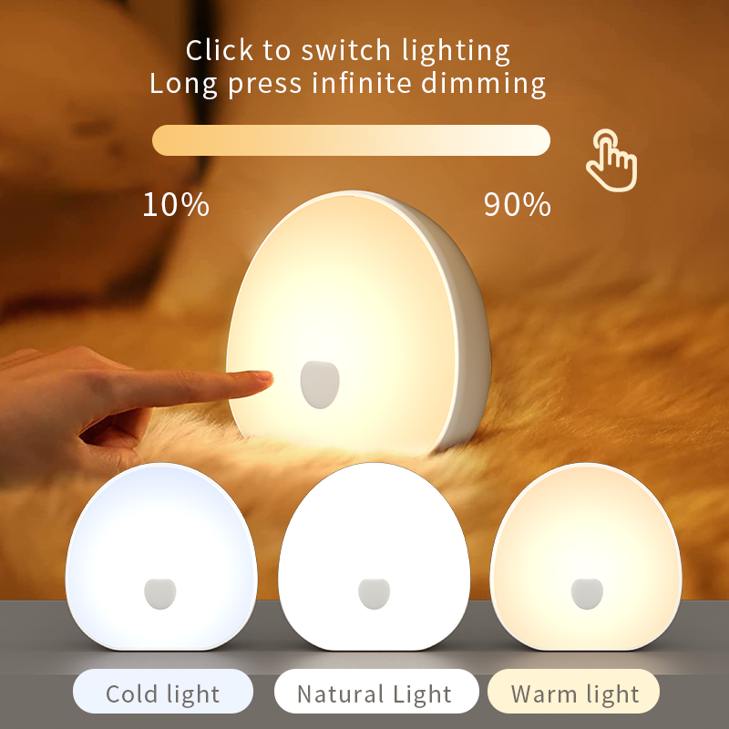 QACA Lampu Malam LED Lembut Pu - Baby Nursery Egg Light ulasan dan harga