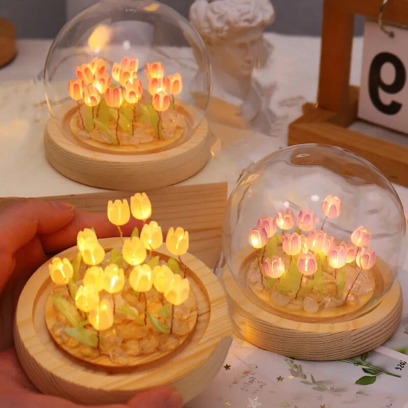 Lampu malam bunga Tulip buatan - Baby Nursery Egg Light ulasan dan harga