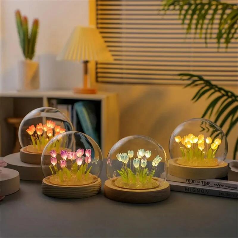 Lampu malam bunga Tulip buatan - Baby Nursery Egg Light ulasan dan harga