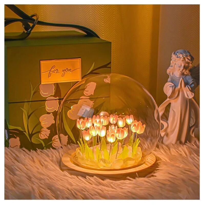 Lampu malam bunga Tulip buatan - Baby Nursery Egg Light ulasan dan harga