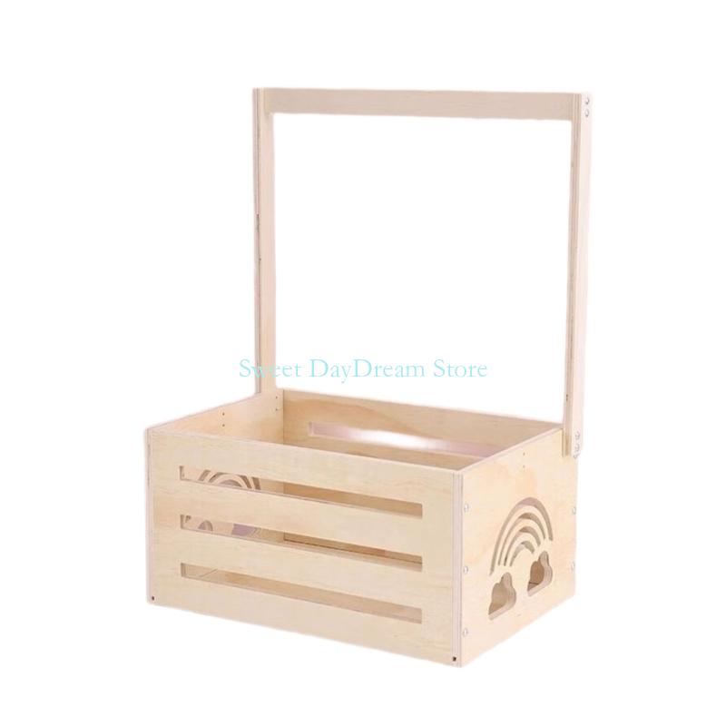 Y88C Wooden Baby Shower Hadiah - Baby Nursery Basket ulasan dan harga